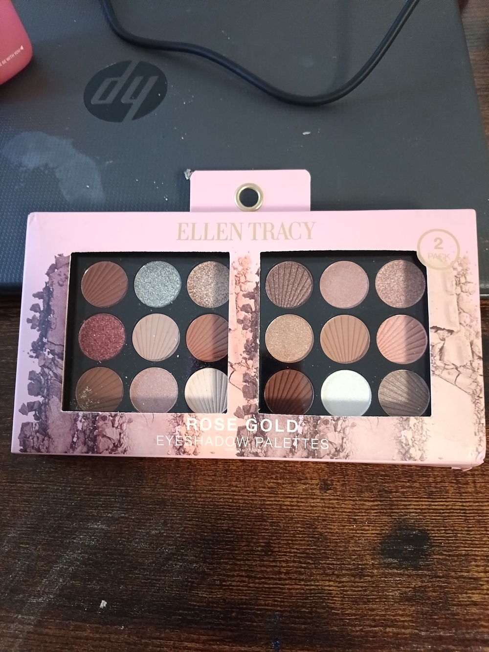 Ellen Tracy Rose Gold Eyeshadow Palette - Pink and Neutral Shades